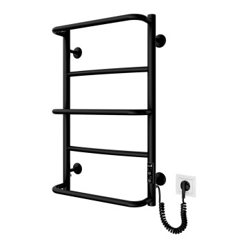 Toalheiro aquecido para casa de banho LUX 65W/230V 66x42 cm inox/preto, lado direito