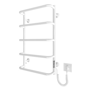 Toalheiro aquecido tipo escada para casa de banho LUX 65W/230V 65x43 cm inox/branco, lado direito