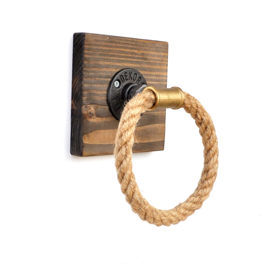 Toalheiro BORURAF 14x14 cm castanho