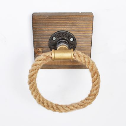 Toalheiro BORURAF 14x14 cm castanho