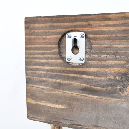 Toalheiro BORURAF 14x14 cm castanho
