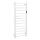 Toalheiro de toalhas 45x132 cm inox/branco