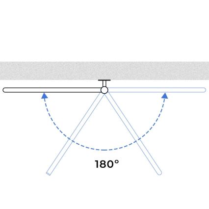 Toalheiro eléctrico giratório com termostato FOUETTE 120 W, 80 x 49 cm, branco