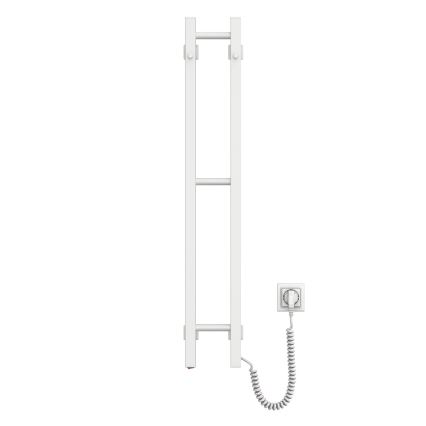 Toalheiro eléctrico SILOUETTE 187W/230V 101,1 cm IP44 branco direito de perfil quadrado