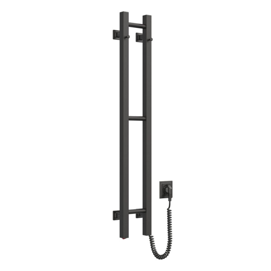 Toalheiro eléctrico SILOUETTE 46W 100x16 cm  preto direito