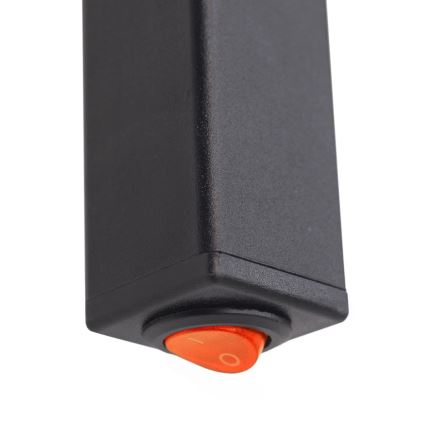 Toalheiro eléctrico SILOUETTE 46W 100x16 cm  preto direito