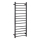 Toalheiro elétrico 45x132 cm 180W aço inoxidável/preto