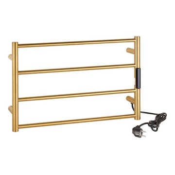 Toalheiro elétrico 56 x 37 cm, 36 W, aço inoxidável/dourado