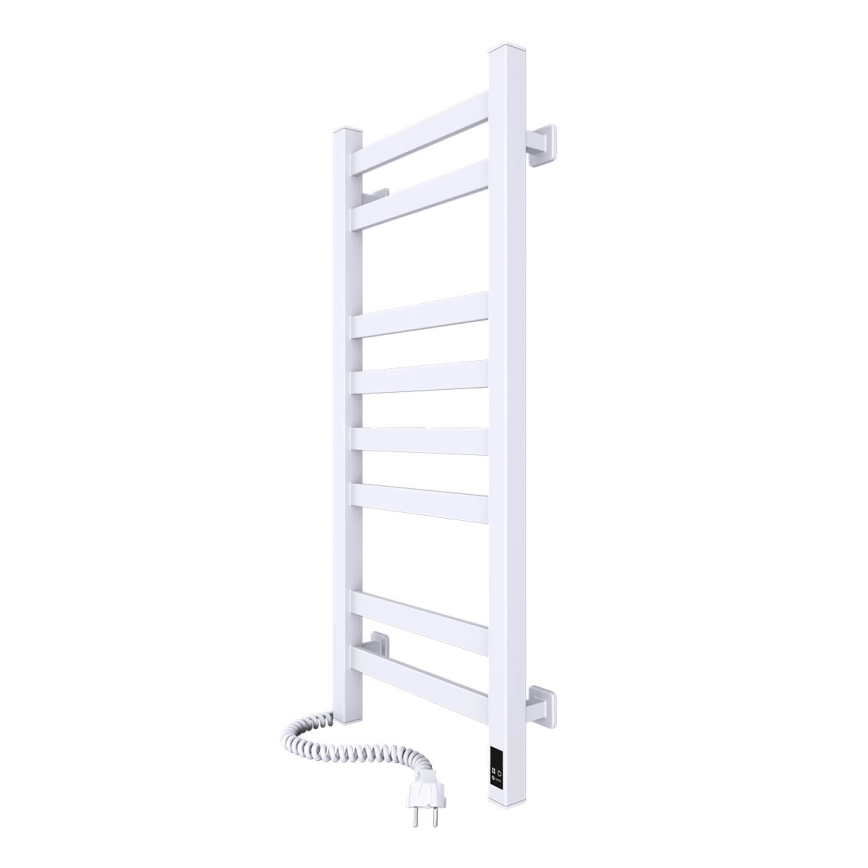 Toalheiro elétrico com termostato AVANGARD 105W 80x36 cm branco esquerdo