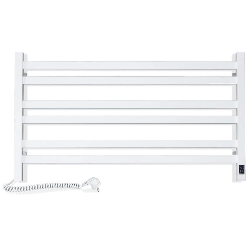 Toalheiro elétrico com termóstato AVANGARD 181 W 50 x 90 cm branco, lado esquerdo