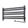Toalheiro elétrico com termóstato AVANGARD 181W 50x90 cm, preto (lado direito)