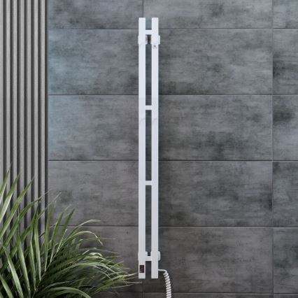 Toalheiro elétrico com termostato SILOUETTE 106W 150x9cm branco direito