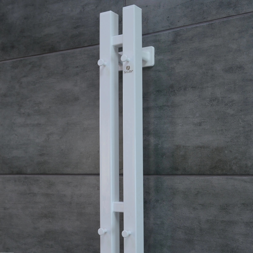 Toalheiro elétrico com termostato SILOUETTE 106W 150x9cm branco direito