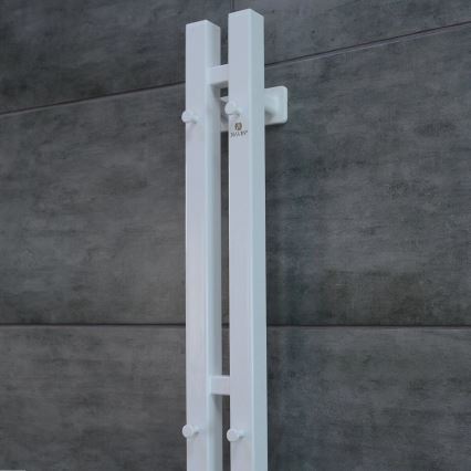 Toalheiro elétrico com termóstato SILOUETTE 70W 120x9 cm branco direito
