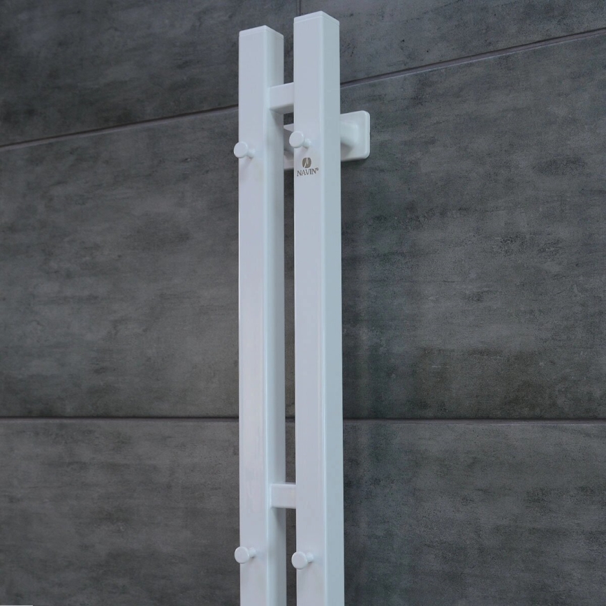 Toalheiro elétrico com termóstato SILOUETTE 70W 120x9 cm branco direito
