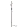 Toalheiro elétrico de barra 118 cm, 30 W, inox