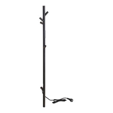 Toalheiro elétrico em barra para toalhas 118 cm 30W preto