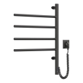 Toalheiro elétrico giratório com termostato ARABESQUE 60W 65x49 cm  preto