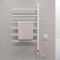 Toalheiro elétrico giratório para toalhas com termostato ARABESQUE 105W 80x49 cm branco