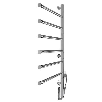 Toalheiro eléctrico rotativo VEER 80W/230V 82,5x44,5 cm aço inoxidável/cromado brilhante