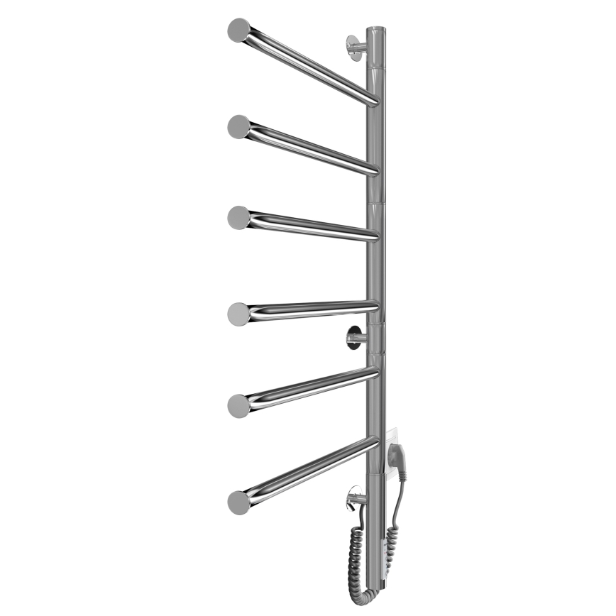 Toalheiro eléctrico rotativo VEER 80W/230V 82,5x44,5 cm aço inoxidável/cromado brilhante