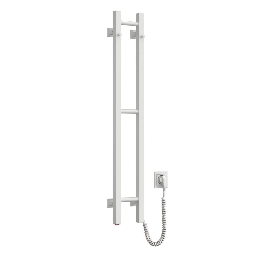 Toalheiro elétrico para toalhas SILOUETTE 59W 101x16 cm, branco, montagem à direita