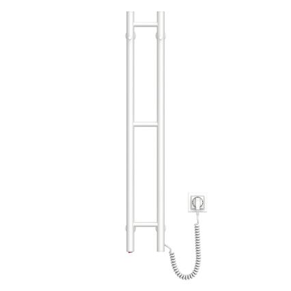 Toalheiro elétrico SILOUETTE 46W 100x16 cm branco, lado direito