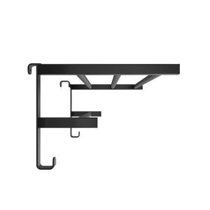 Toalheiro para radiador de casa de banho HF SHEFFIELD 52x28,4 cm preto