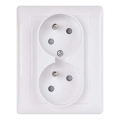Tomada doméstica dupla FRENCH 250V/16A