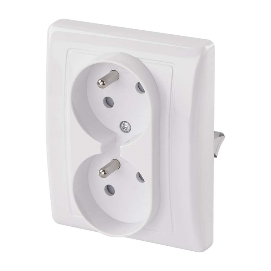 Tomada doméstica dupla FRENCH 250V/16A