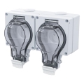 Tomada dupla para ambientes húmidos 230V/16A IP66