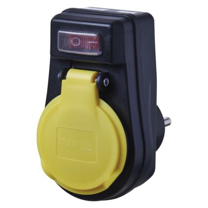 Tomada externa com interruptor FRENCH 250V/16A IP44