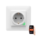 Tomada inteligente SMART 3680W/230V/16A Wi-Fi Tuya SCHUKO