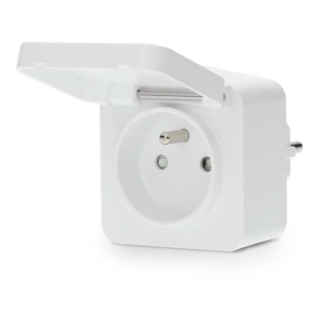 Tomada inteligente Smartlife 3680W/230V/ Tipo E/16A Wi-Fi Tuya IP44