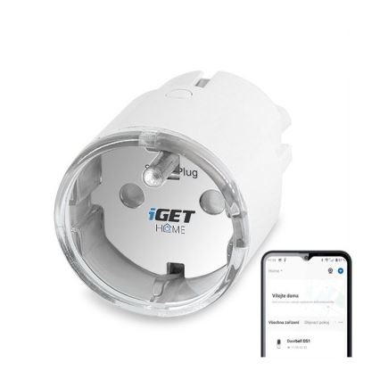 Tomada inteligente Wi-Fi Tuya com medição de consumo 3680W/230V