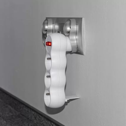 Tomada múltipla com interruptor, 3 tomadas