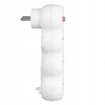 Tomada múltipla com interruptor, 3 tomadas