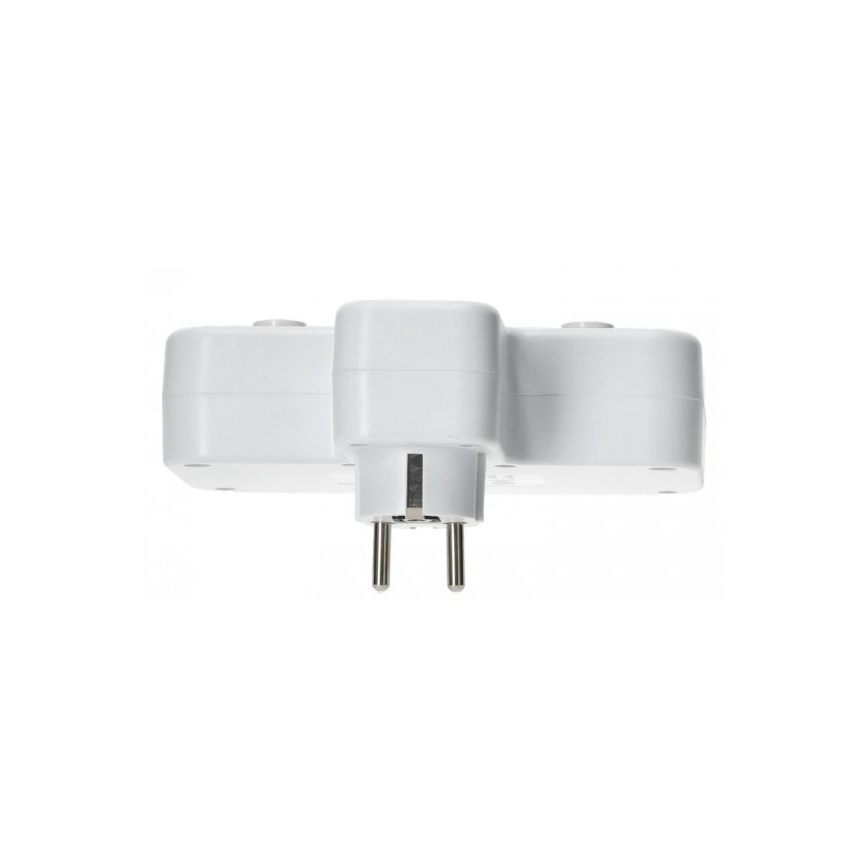 Tomada múltipla com interruptor e iluminação LED LINEA PRO 2 tomadas + 3x USB A/C SCHUKO 4000K branca