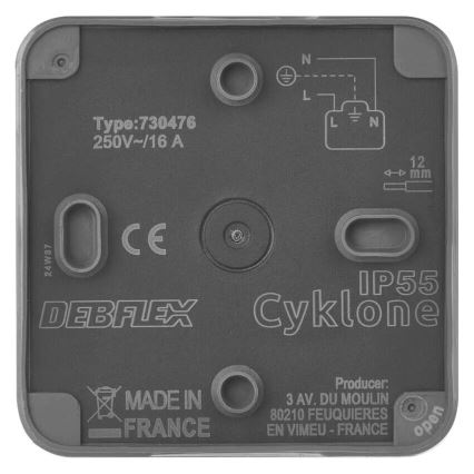 Tomada para ambientes húmidos IP55