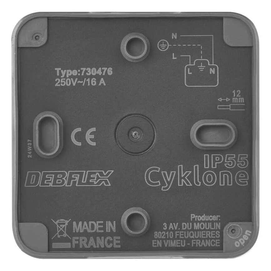 Tomada para ambientes húmidos IP55