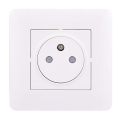 Tomada SLIM PUSH, branco