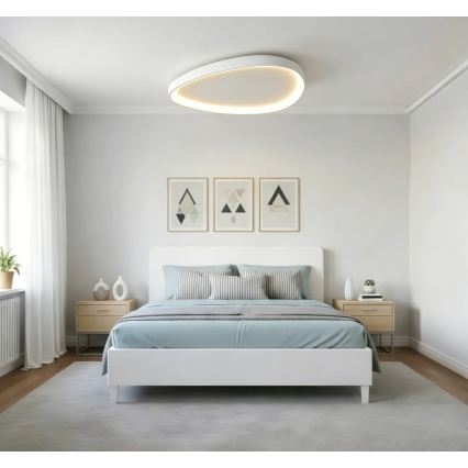 Top Light - Candeeiro de tecto LED dimerizável ECLIPSE LED/55W/230V 3000-6500K pr. 60 cm branco + controlo remoto