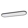 Top Light - Candeeiro de teto LED regulável sobreposto/pendente OVAL LED/36W/230V 3000-6500K preto + controlo remoto