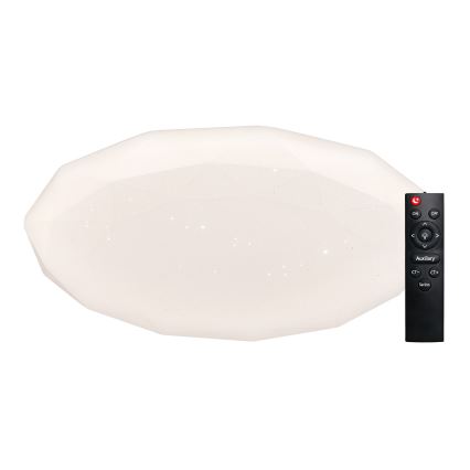 Top Light - Luminária de teto para casa de banho LED dimerizável SPARKLE LED/60W/230V 3000-6500K IP44 Ø 49 cm branca + controlo remoto
