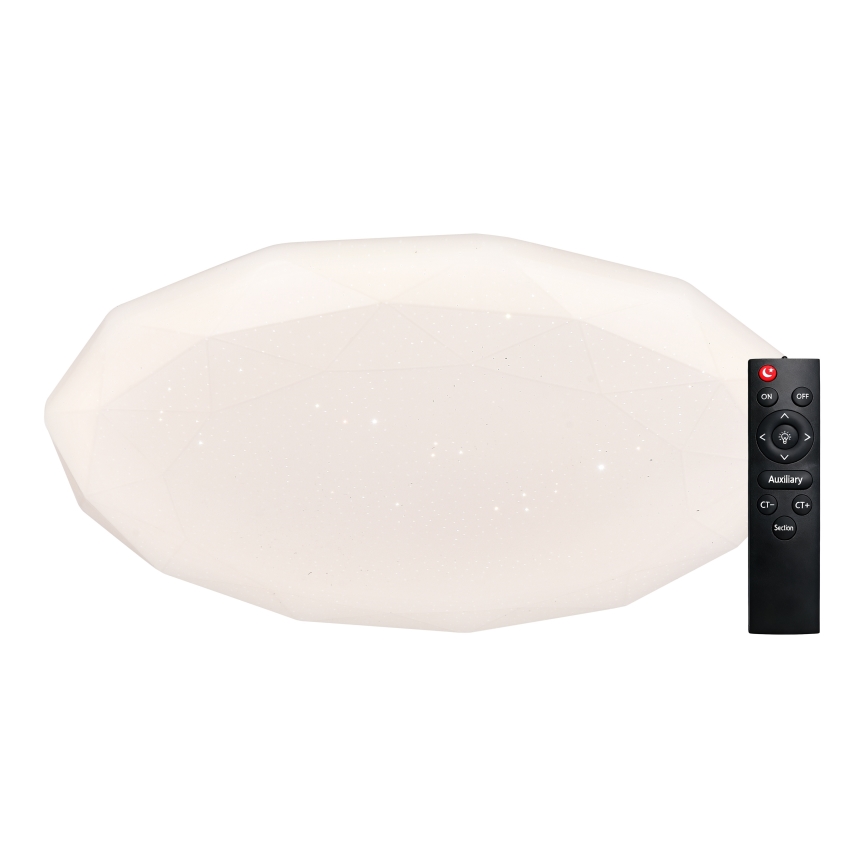 Top Light - Luminária de teto para casa de banho LED dimerizável SPARKLE LED/60W/230V 3000-6500K IP44 Ø 49 cm branca + controlo remoto