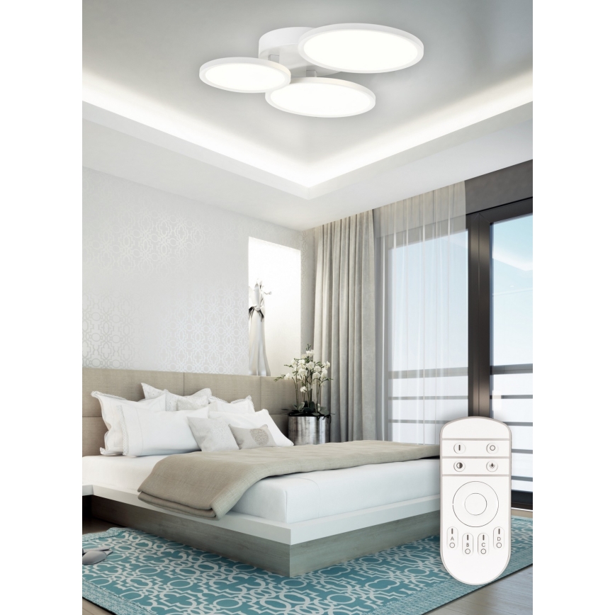 Top Light - Candelabro integrado LED com regulação MERKUR LED/50W/230V 3000-6500K branco + controlo remoto