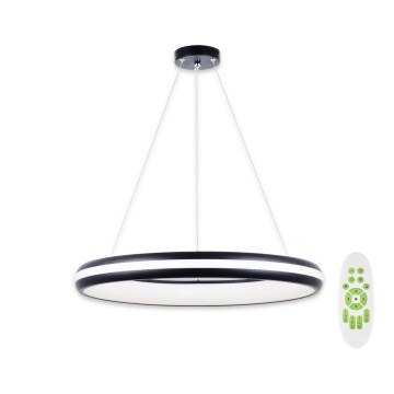 Top Light - Candelabro suspenso LED com regulação FUTURA LED/60W/230V preto + controlo remoto