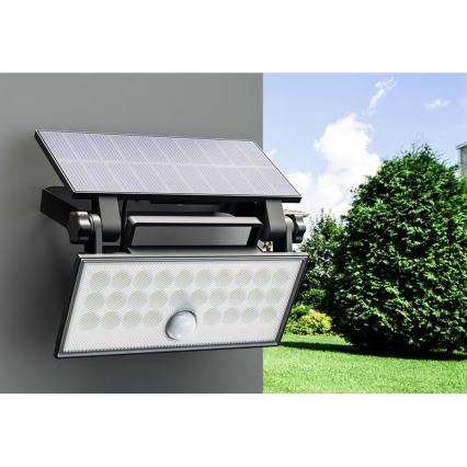 Top Light - Holofote LED solar de parede com sensor HELEON PRO LED/8W/3,7V IP65 4000K 2600 mAh