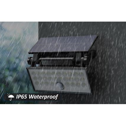Top Light - Holofote LED solar de parede com sensor HELEON PRO LED/8W/3,7V IP65 4000K 2600 mAh