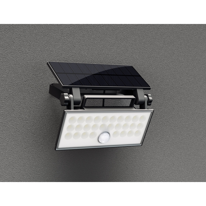 Top Light - Holofote LED solar de parede com sensor HELEON PRO LED/8W/3,7V IP65 4000K 2600 mAh